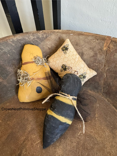 Fabric Bowl Filler Set- Bees