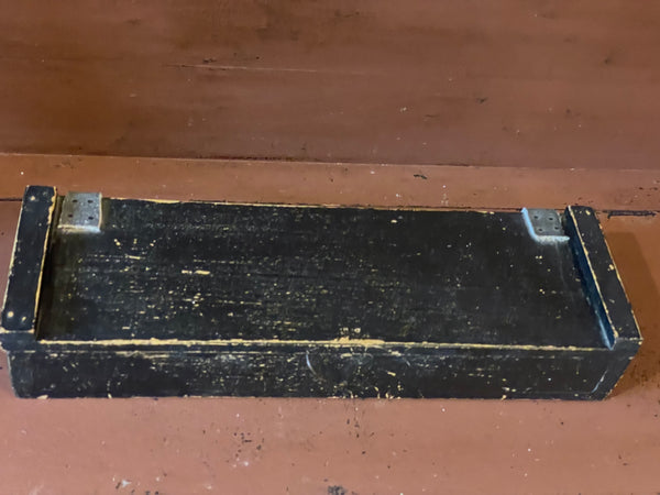 Handmade Primitive Black Candle Box