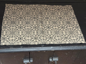 Black and Tan Jacquard Placemat