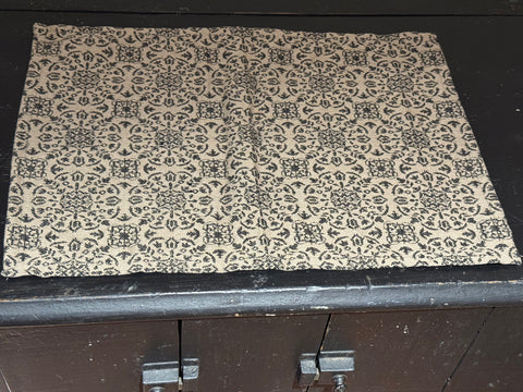 Black and Tan Jacquard Placemat