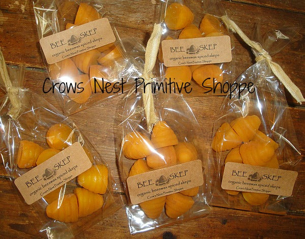Scented Beeswax Bee Skep Shaped Melts