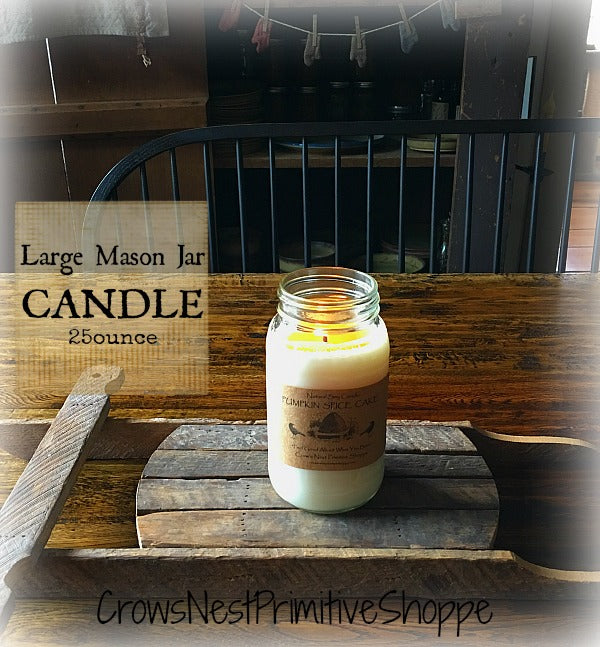 Candle-Soy Mason Jar 25 ounce