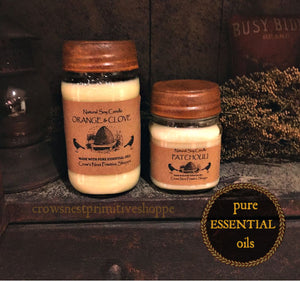 Candle-Soy Mason Jar with Pure Essential Oils