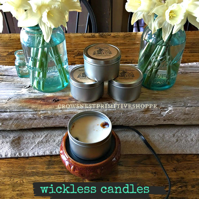 CandleSoy Wickless 8 ounce Crows Nest Primitive Shoppe
