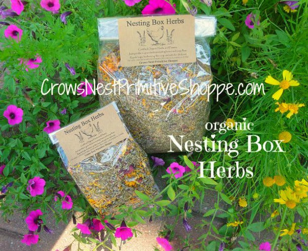 Chicken Nesting Box Herbs – Crows Nest Primitive Shoppe