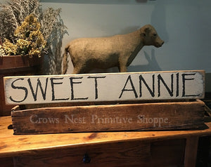 Wooden Sign- Sweet Annie