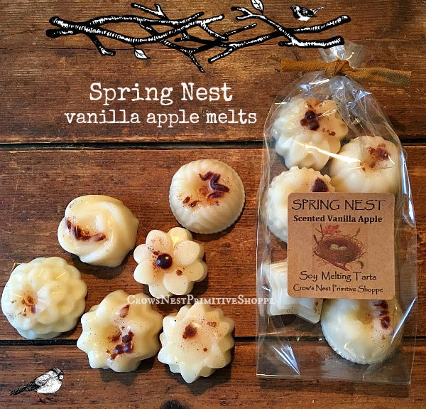 Scented Soy Mini Bundt Cake Shape Melting Tart Pack of 6- Spring Nest