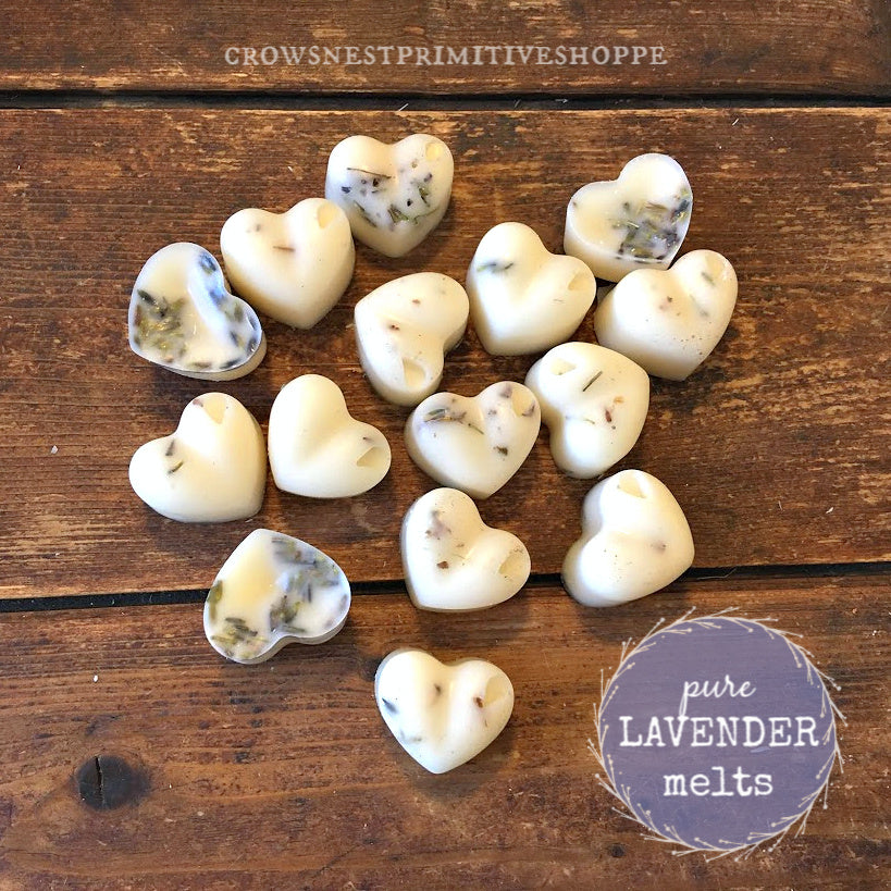 Scented Lavender Heart Shaped Soy Melts