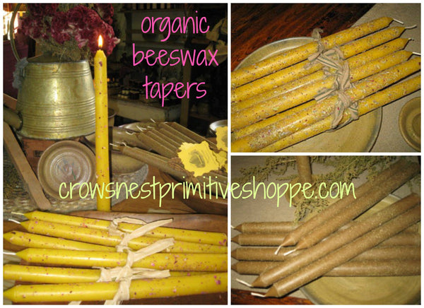 Beeswax Taper Candle-12 inch