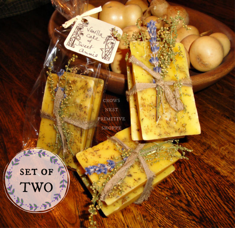 Scented Beeswax Sweet Annie Vanilla Cake Set