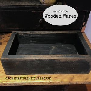 Wooden Box- Black