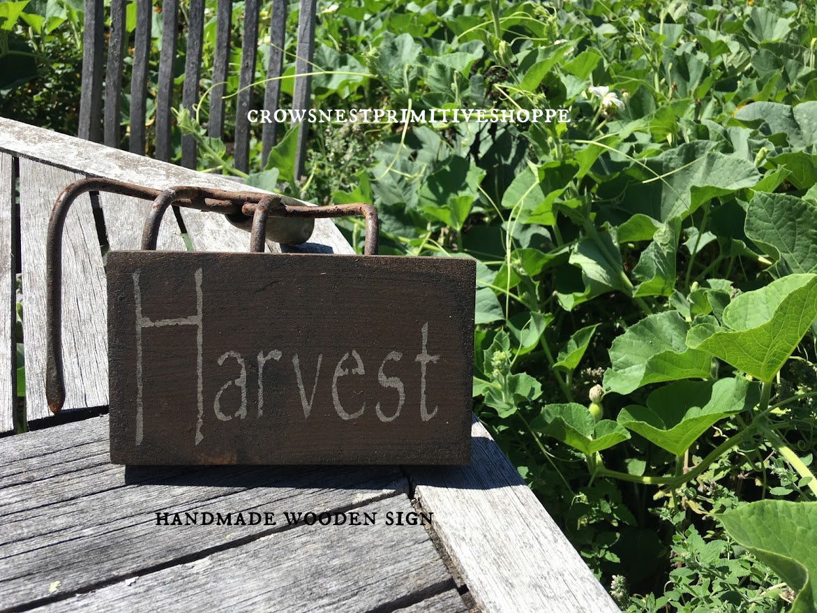 Wooden Sign- Harvest