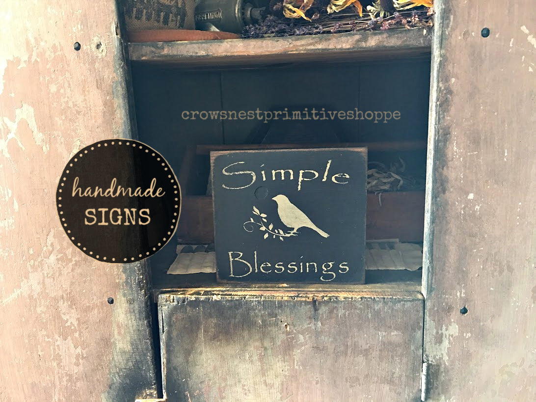 Wooden Sign- Simple Blessings