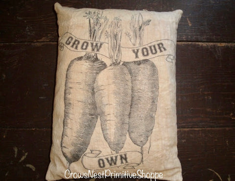 Pillow- Handmade Grow Your Own